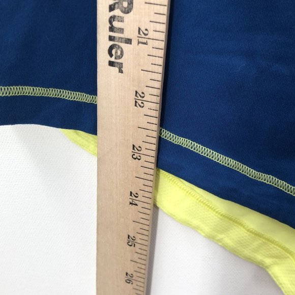 Lululemon First base Blue White First Base Colorblock Racerback Tank Top Sz 6 - Picture 3 of 7